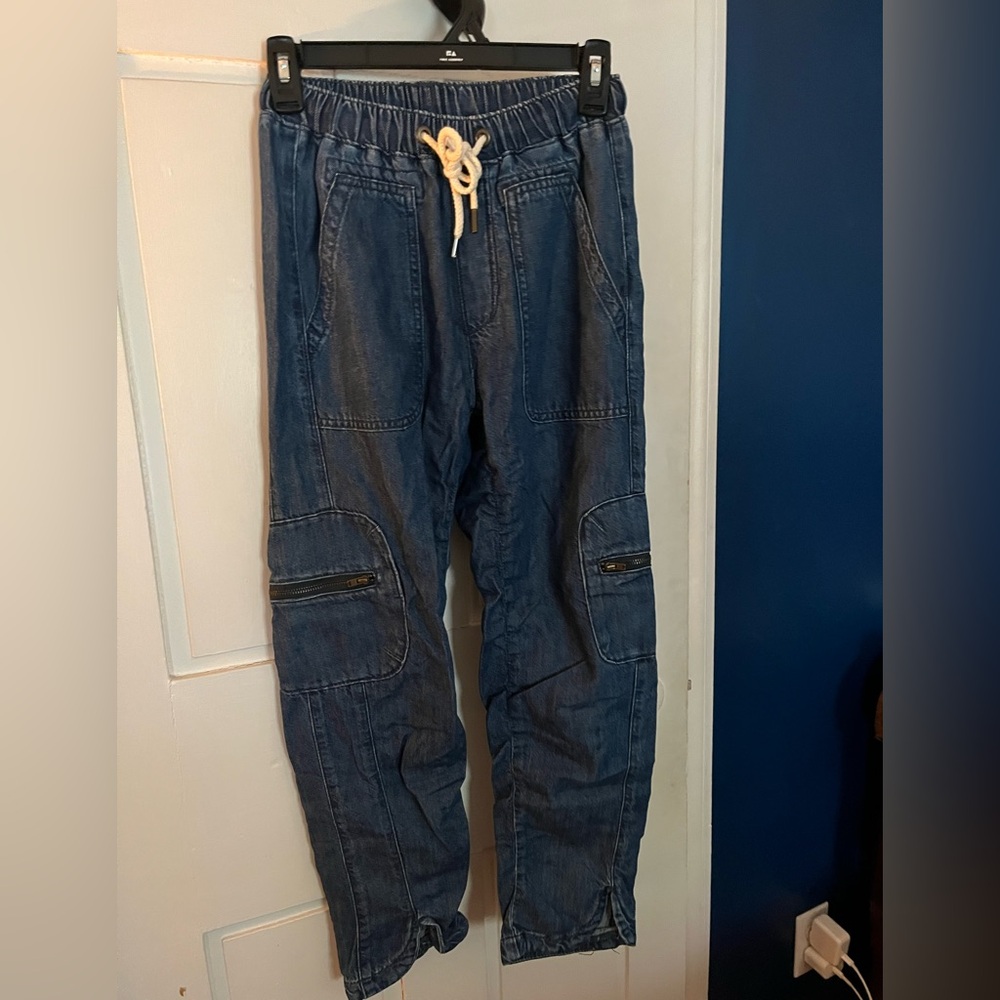 Blue Denim Anthropologie Jogger Pants